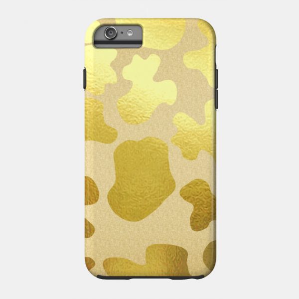 Glam Gold Cow Print Phone Case