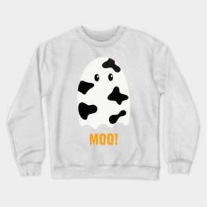 Moo! boo Cute Funny Cow Print Ghost Spooky Halloween