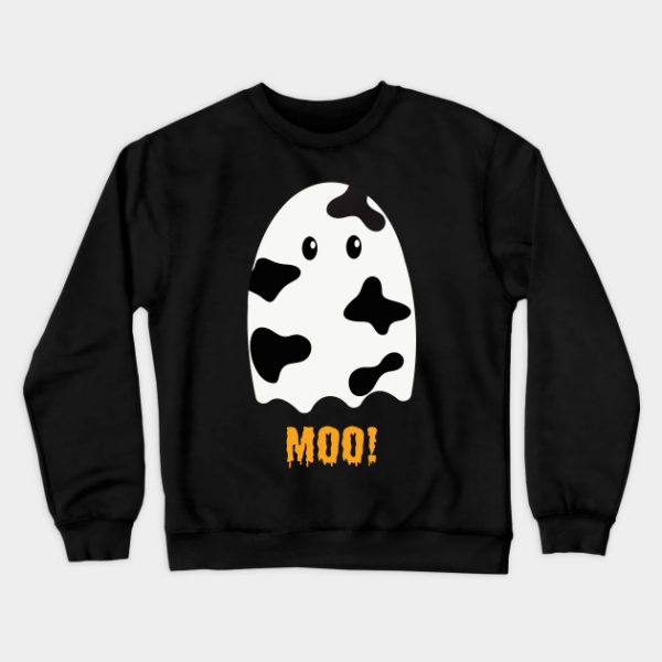 Moo! boo Cute Funny Cow Print Ghost Spooky Halloween