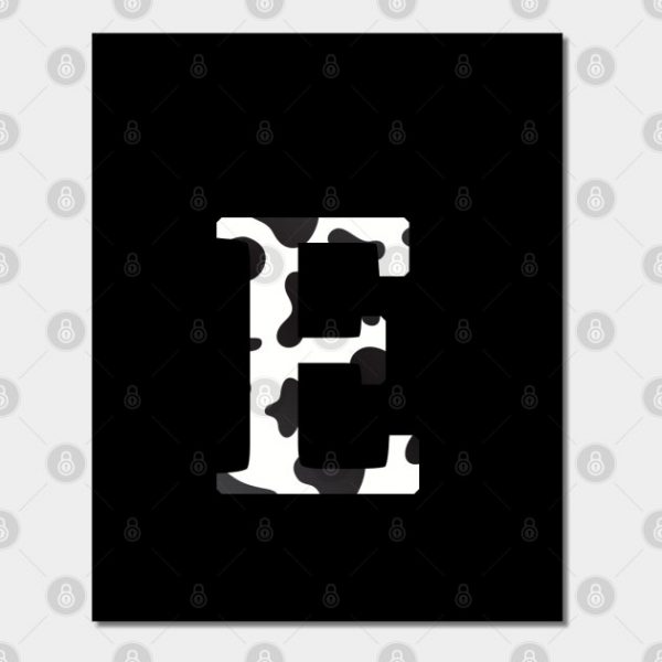 cow letters E