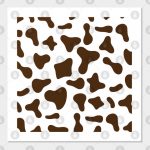 Chocolate Brown Cow Print