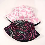 2021 New Summer Reversible Pink Cow Print Bucket Hats Men Women Striped Bob Outddor Street Casual 3 - Cow Print Shop