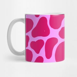 Pink cow print design