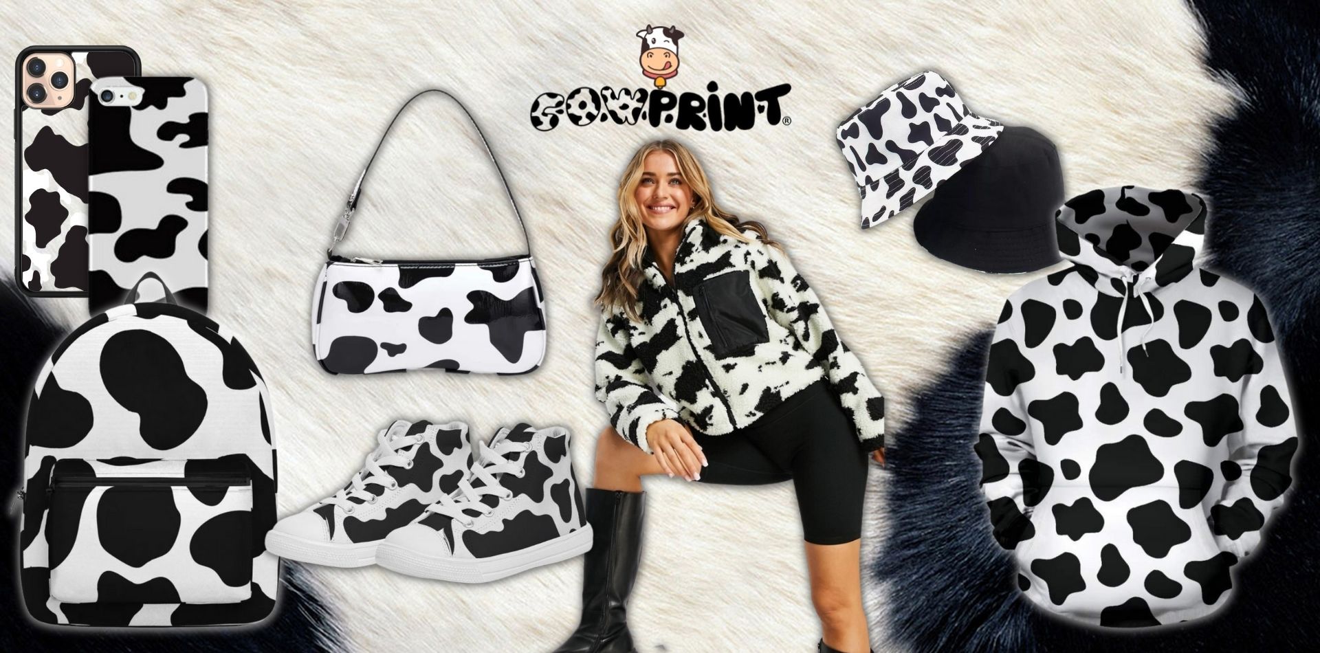 Cow print outlet womens clothing