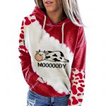 Cute Cow Print Sweatshirt Women s Harajuku Hoodie Pullover Long Sleeve Round Neck Casual Tops Clothes 1 - Cow Print Shop