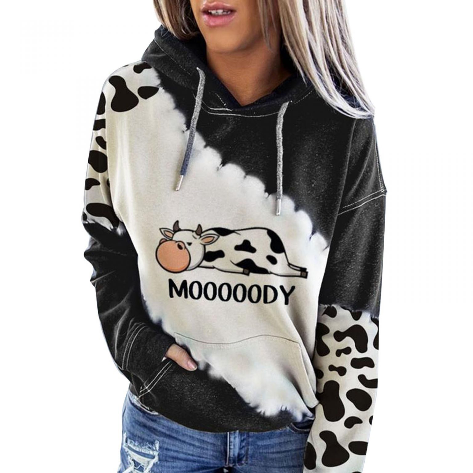 Cow Print Hoodies - cow print Hoodie TP0212 - Cow Print Shop