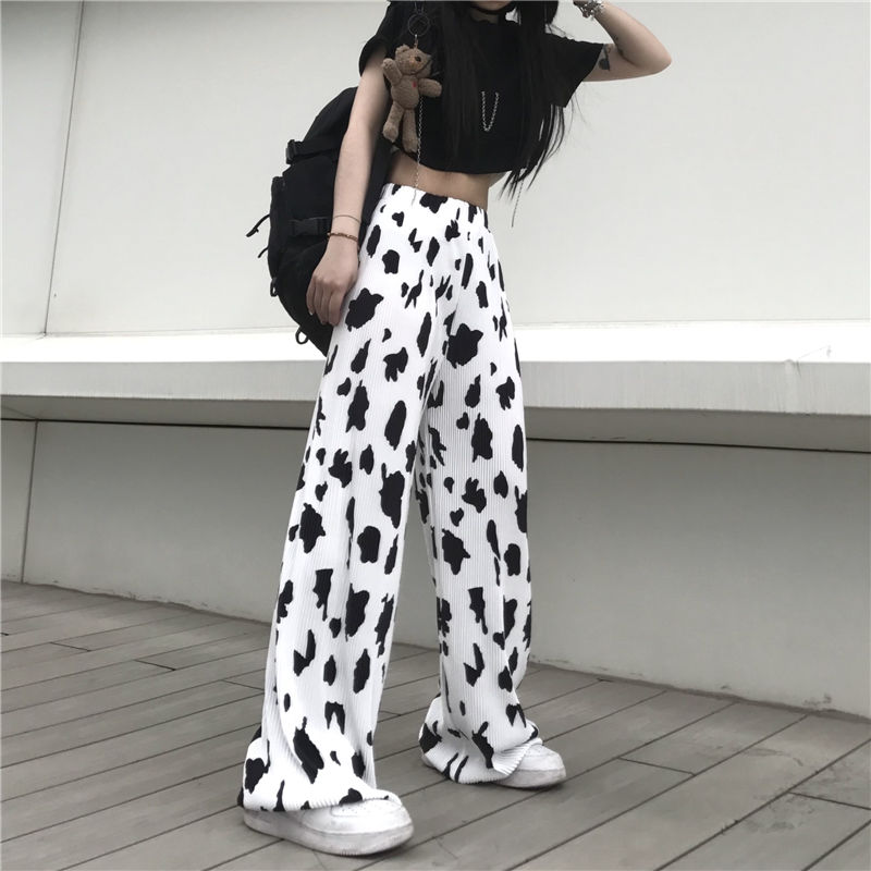 Cow Print Pants & Joggers - The Cow Print Pants - Korean Fashion Trousers  For Women - Cow Print Shop