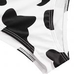Two Piece Bandeau Bikini Sexy High Waist Swimsuit Female Swimwear Cow Print Mini Thong Push up 1 - Cow Print Shop