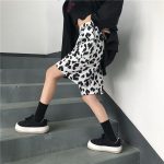 White Cow Summer 2020 Running Sport Shorts for Women Streetwear Harajuku Korean Joggers Women Elastic High 5 - Cow Print Shop
