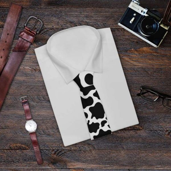 accessories cow print necktie 1 - Cow Print Shop