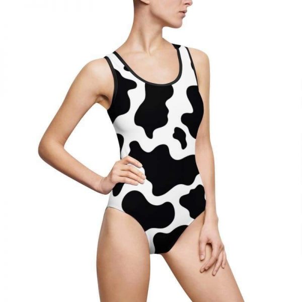 all over prints cow print bathing suit 2 - Cow Print Shop