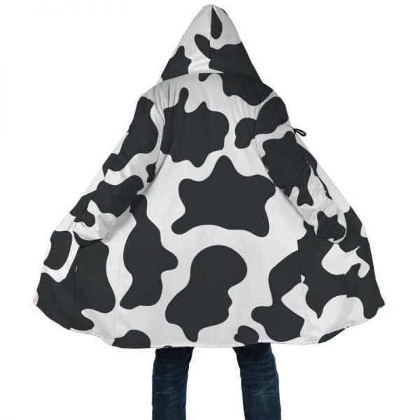 aop cloak cow lover sherpa hooded cloak 5 - Cow Print Shop