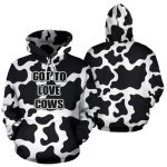 aop hoodie the original cow hoodie 3 - Cow Print Shop
