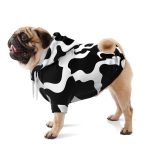 athletic dog zip up hoodie aop cool cow print hoodie for dogs 1 - Cow Print Shop
