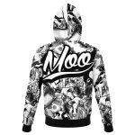 athletic hoodie aop moo cow hoodie 2 - Cow Print Shop