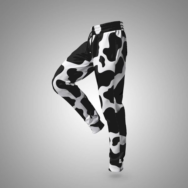 athletic jogger aop premium cow print jogger sweatpants 1 - Cow Print Shop