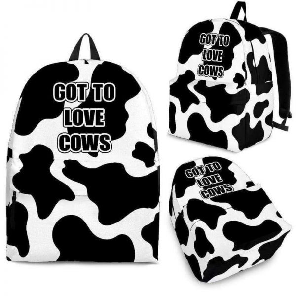 bags premium cow print backpack 3 - Cow Print Shop