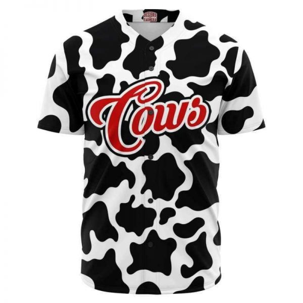 baseball jersey one of a kind cows baseball jersey 1 - Cow Print Shop