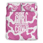 bedset pink cow lover bedset 2 - Cow Print Shop