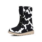 boots chic microsuede cows print boots 5 - Cow Print Shop