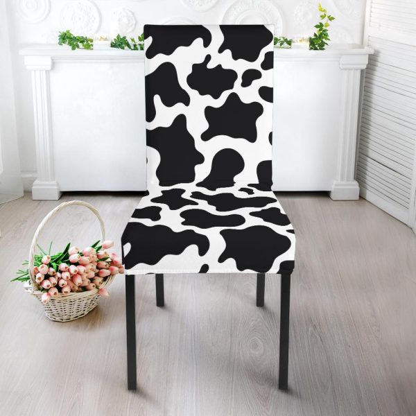 cow print dining chair slip cover 2 - Cow Print Shop