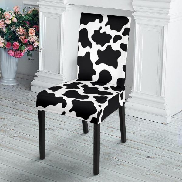 cow print dining chair slip cover 3 - Cow Print Shop
