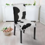 cow print dining chair slip cover 5 - Cow Print Shop