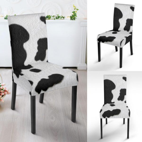 cow print dining chair slip cover 8 - Cow Print Shop