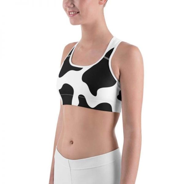 cow print sports bra 1 - Cow Print Shop