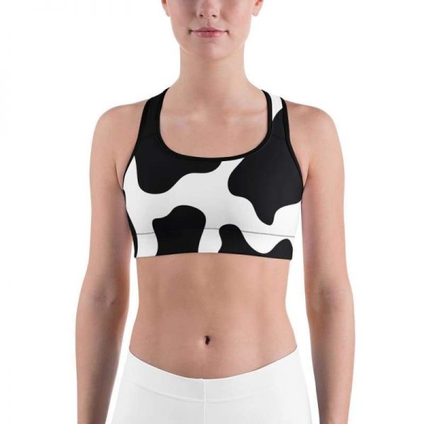 cow print sports bra 8 - Cow Print Shop