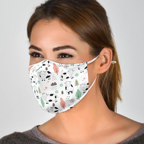 cow themed facemask 5 - Cow Print Shop