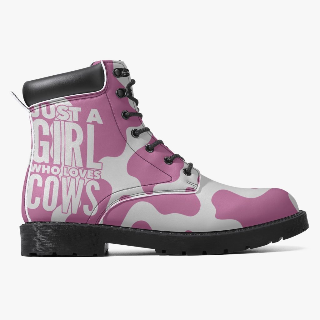 topshop cow print boots