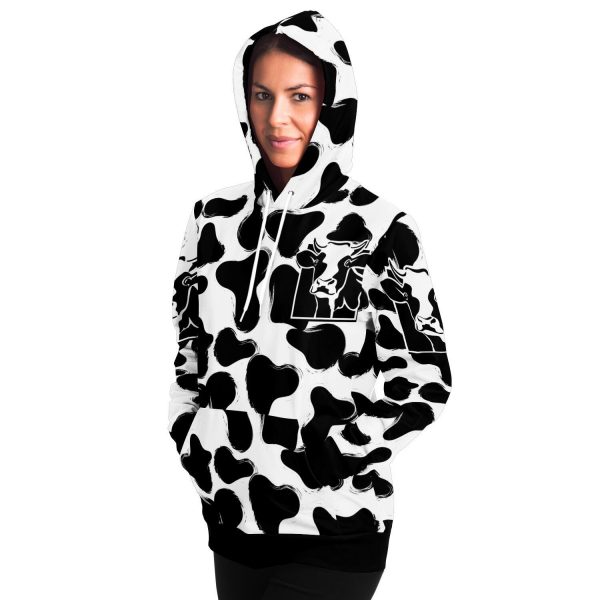 fashion hoodie aop grunge cow print hoodie 10 - Cow Print Shop