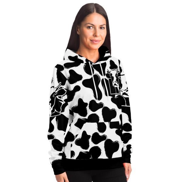 fashion hoodie aop grunge cow print hoodie 11 - Cow Print Shop