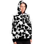 fashion hoodie aop grunge cow print hoodie 12 - Cow Print Shop