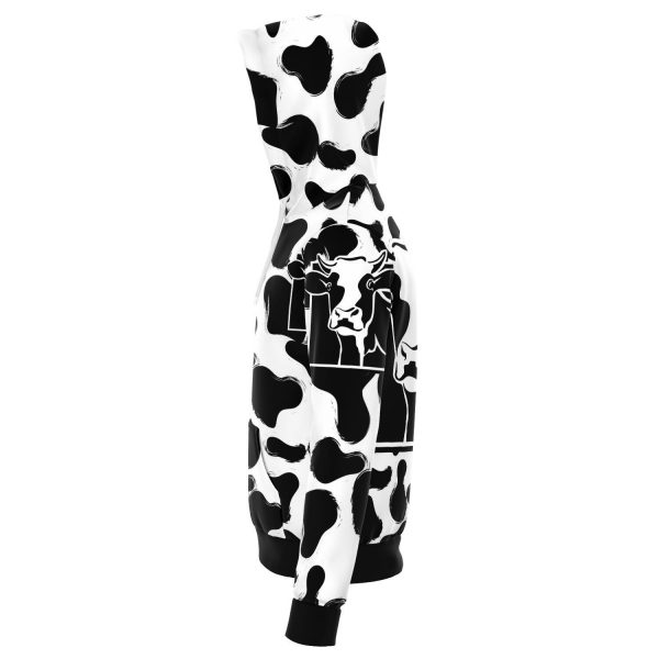 fashion hoodie aop grunge cow print hoodie 3 - Cow Print Shop