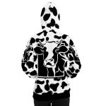 fashion hoodie aop grunge cow print hoodie 8 - Cow Print Shop