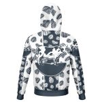 fashion hoodie aop sketchy cow print hoodie 2 - Cow Print Shop