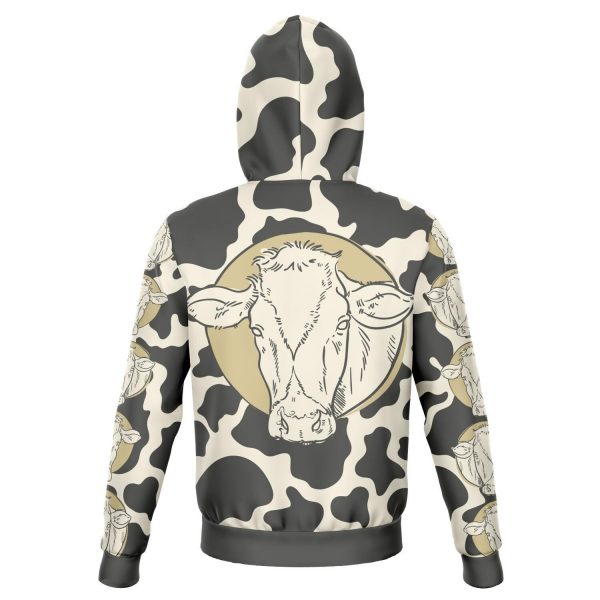 fashion hoodie aop tinted cow print hoodie 2 - Cow Print Shop
