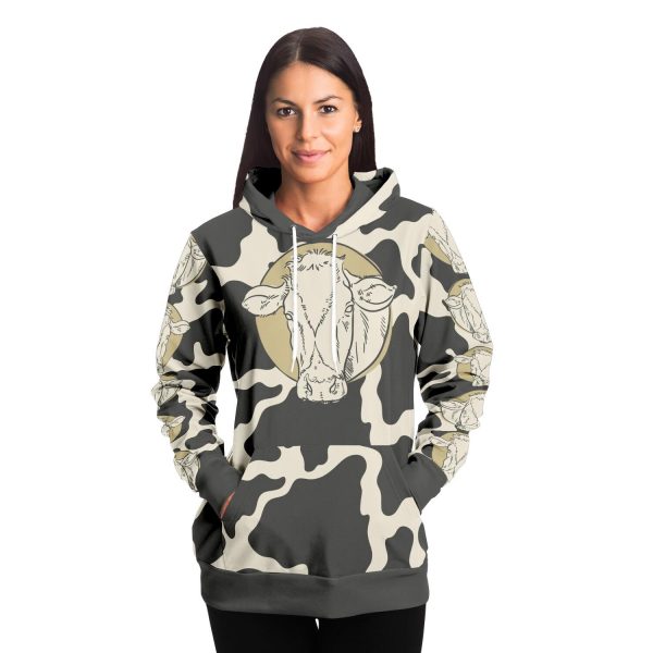fashion hoodie aop tinted cow print hoodie 5 - Cow Print Shop
