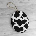 home decor classic cow ceramic ornaments 7 - Cow Print Shop