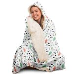 hooded blanket aop cute cow hooded blanket 6 - Cow Print Shop