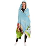 hooded blanket aop life is better on a farm hooded blanket 2 - Cow Print Shop