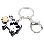 jewelry acrylic cow key chains 2 - Cow Print Shop