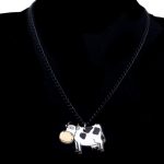 jewelry acrylic cow necklace for women 3 - Cow Print Shop