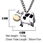 jewelry acrylic cow necklace for women 5 - Cow Print Shop