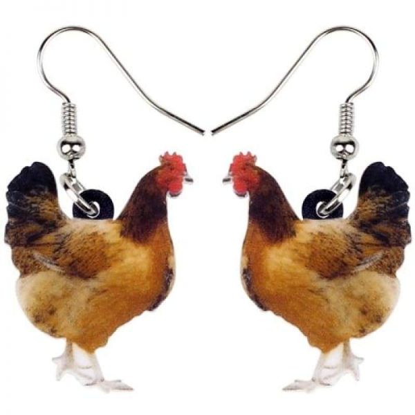 jewelry chicken earringfor women 3 - Cow Print Shop