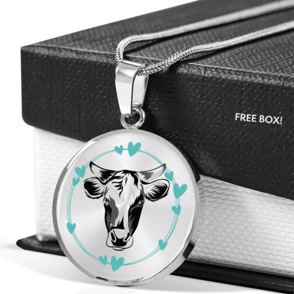 jewelry personalized cow luxury necklace 1 - Cow Print Shop