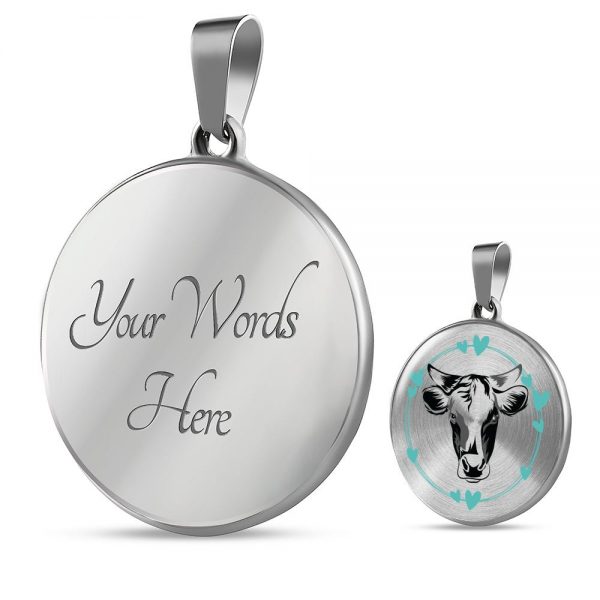jewelry personalized cow luxury necklace 2 - Cow Print Shop