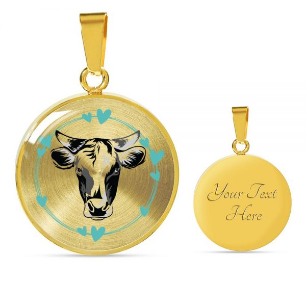 jewelry personalized cow luxury necklace 4 - Cow Print Shop